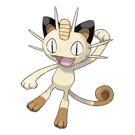 Meowth in the normal battle arena
