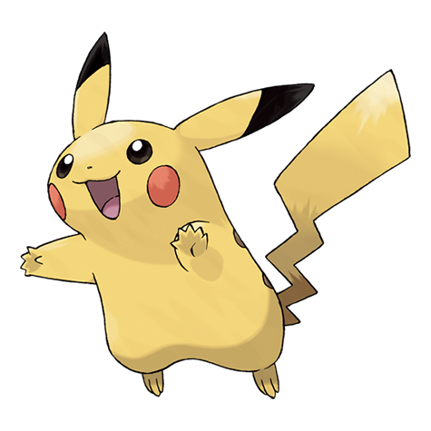 Pikachu ready in a stylized electric battle arena