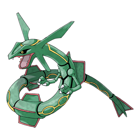 Rayquaza in the dragon / flying battle arena